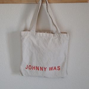 Johnny Was cotton drawstring bag